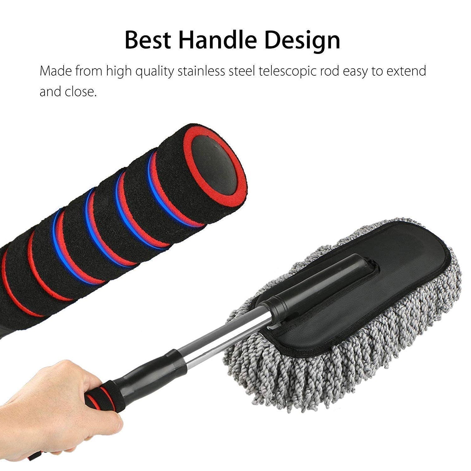 4749 Car Duster, Long Retractable/Soft/Non-Slip/Handle Multipurpose Microfiber Wash Brush Vehicle Interior and Exterior Cleaning Kit with for Car, Boats or Home DeoDap 4749 Car Duster, Long Retractable/Soft/Non-Slip/Handle Multipurpose Microfiber Wash Brush Vehicle Interior and Exterior Cleaning Kit with for Car, Boats or Home DeoDap